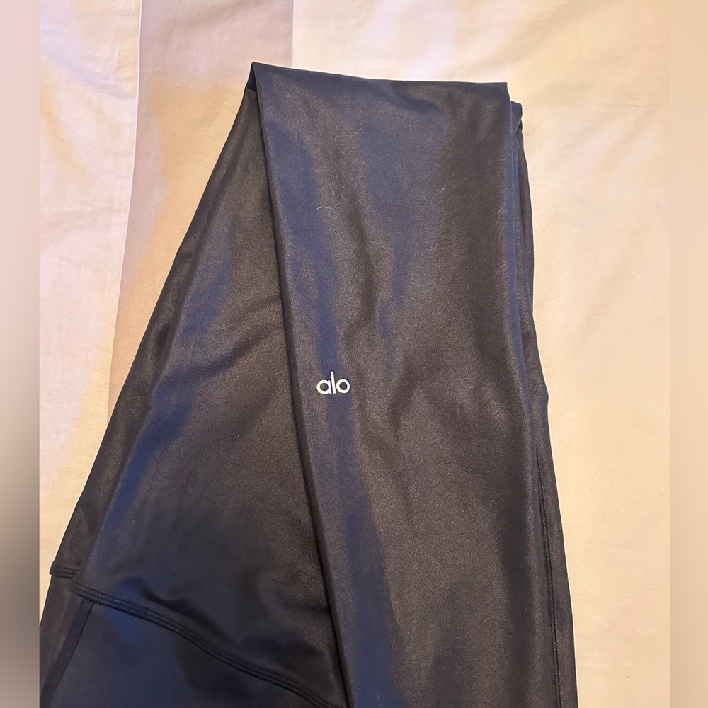 Alo leather like leggings! Worn 1 time.